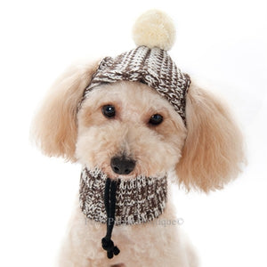 Sweater Hat- Brown - Posh Puppy Boutique