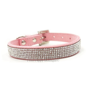 VIP Bling Collar- Pink - Posh Puppy Boutique