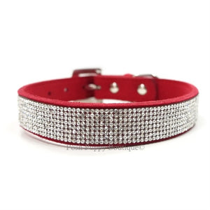 VIP Bling Collar- Red - Posh Puppy Boutique