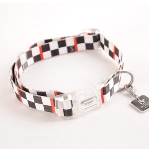 Contempo Checker Collar in Black - Posh Puppy Boutique