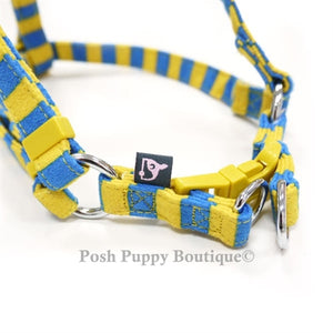 EasyCLICK Harness Stripes- Blue - Posh Puppy Boutique