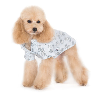 Pineapple Shirt -Light Blue - Posh Puppy Boutique