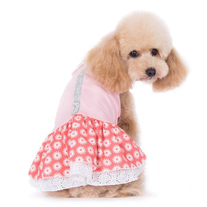Flower Bling Dress - Posh Puppy Boutique