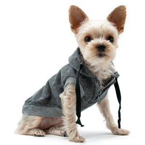 Drawstring Hoody - Gray - Posh Puppy Boutique