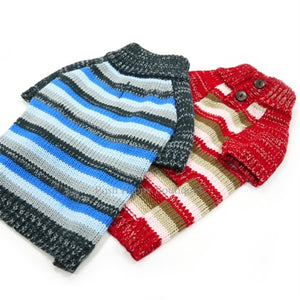 Marl Stripes Sweater- Red - Posh Puppy Boutique