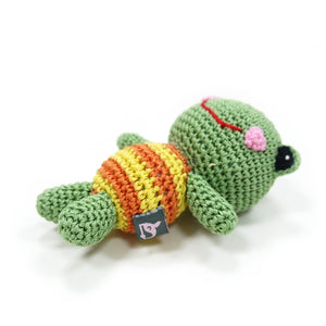 Handmade Frog Doll Dog Toy - Posh Puppy Boutique