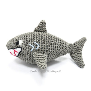 Shark Crochet Plush Toy - Posh Puppy Boutique