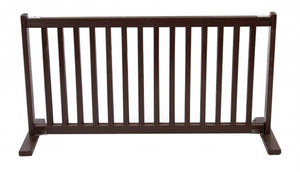 Kensington 20" Free Standing Large Pet Gate in Mahogany - Posh Puppy Boutique