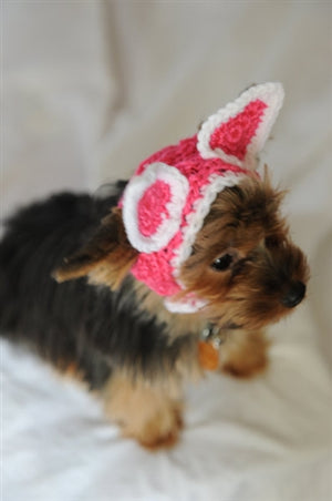 Hot Pink Kitty Cat Ears Dog Hat Headband - Posh Puppy Boutique