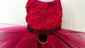 Fuchsia Dazzle Harness Dress - Posh Puppy Boutique