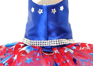 Star Spangled Harness Dress - Posh Puppy Boutique