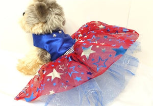 Star Spangled Harness Dress - Posh Puppy Boutique