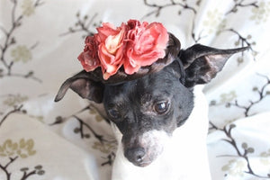 Frida wig with Flowers - Posh Puppy Boutique