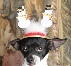 Christmas Snowman Hat - Cat or Dog - Posh Puppy Boutique