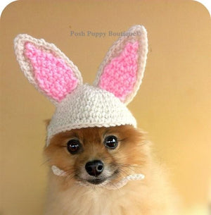 Crochet Bunny Ears Easter Beanie Hat - Posh Puppy Boutique