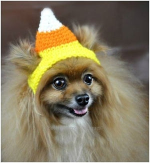 Crochet Candy Corn Beanie Hat - Posh Puppy Boutique