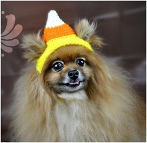 Crochet Candy Corn Beanie Hat - Posh Puppy Boutique