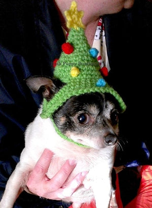 Crochet Christmas Tree Hat - Posh Puppy Boutique