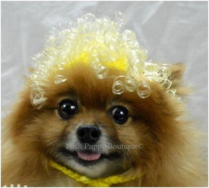 Crochet Curly Sue Wig Hat - Posh Puppy Boutique