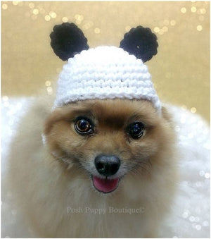 Crochet Panda Bear Beanie Hat - Posh Puppy Boutique