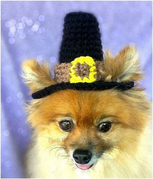 Crochet Pilgrim Beanie Hat - Posh Puppy Boutique
