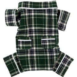 Flannel Pajamas - Green Plaid - Posh Puppy Boutique