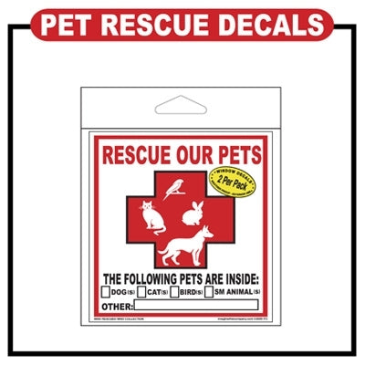 Pet Rescue Decal - Style 1