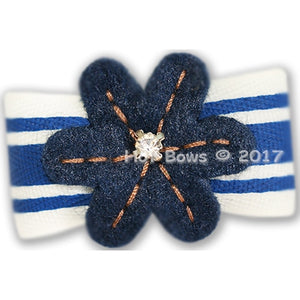 Color Me Navy Hair Bow - Posh Puppy Boutique