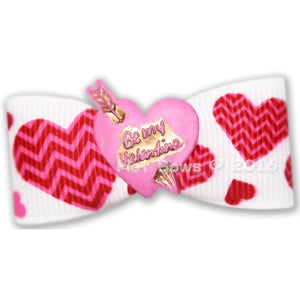 From the Heart Hair Bow - Posh Puppy Boutique