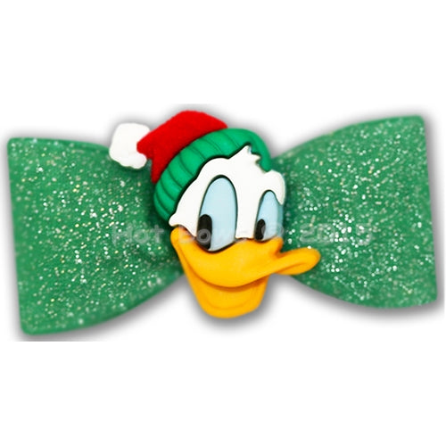 Donald Loves Christmas Hair Bow
