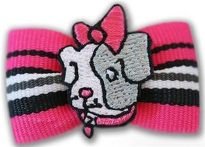 Pink Dog Hair Bow - Posh Puppy Boutique
