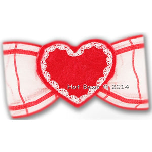 In My Heart Hair Bow - Posh Puppy Boutique