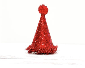 Pooch Party Hat in Red - Posh Puppy Boutique
