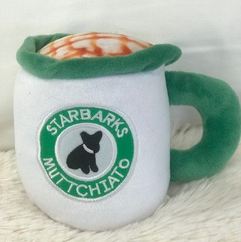 Starbarks Muttchiato - Coffee Cup Plush Dog Toy