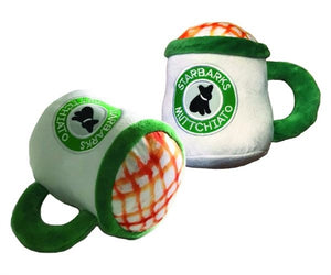 Starbarks Muttchiato - Coffee Cup Plush Dog Toy - Posh Puppy Boutique