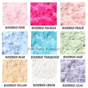 Rosebud Luxury Pet Blankets - Many Colors - Posh Puppy Boutique