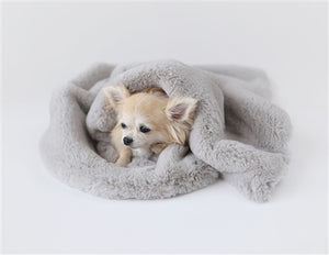 Divine Blanket in Dove Grey - Posh Puppy Boutique