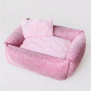 Crystal Collection Luxury Pet Bed in Prima Donna Pink - Posh Puppy Boutique