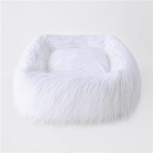 The Himalayan Yak Bed in White - Posh Puppy Boutique