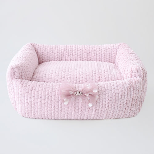 Dolce Dog Bed in Rosewater
