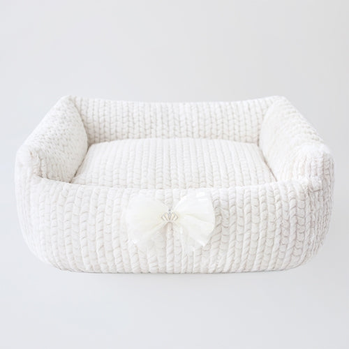 Dolce Dog Bed in Ivory