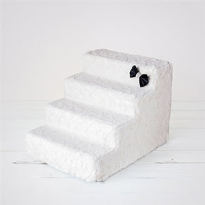 Luxury Pet Stair in Classic Ivory - 4 or 6 Step - Posh Puppy Boutique