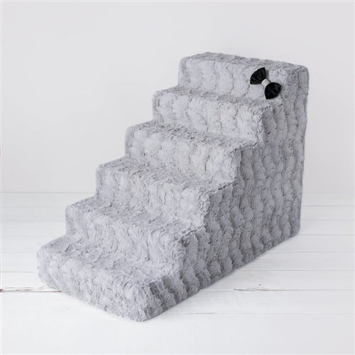 Luxury Pet Stair in Dove Gray - 4 or 6 Step