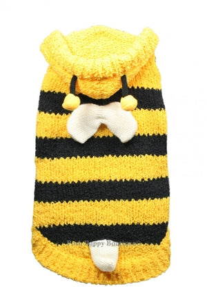 Chenille Bumble Bee Hoodie - Posh Puppy Boutique