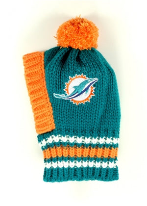 NFL Knit Pet Hat -Miami Dolphins - Posh Puppy Boutique