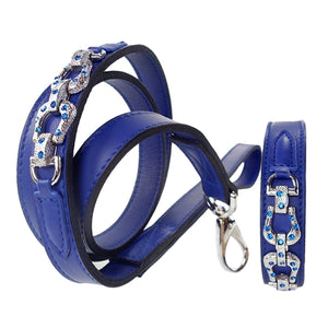 After Eight Collection Dog Collar - Cobalt Blue - Posh Puppy Boutique