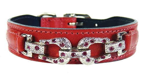 After Eight Collection Dog Collar - Ferrari Red