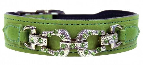 After Eight Collection Dog Collar - Lime Green