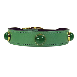 Au Naturale Dog Collar in Kelly Green - Posh Puppy Boutique