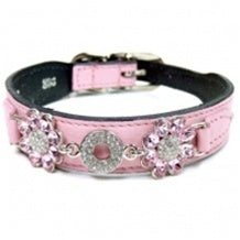 Daisy Dog Collar - Sweet Pink
